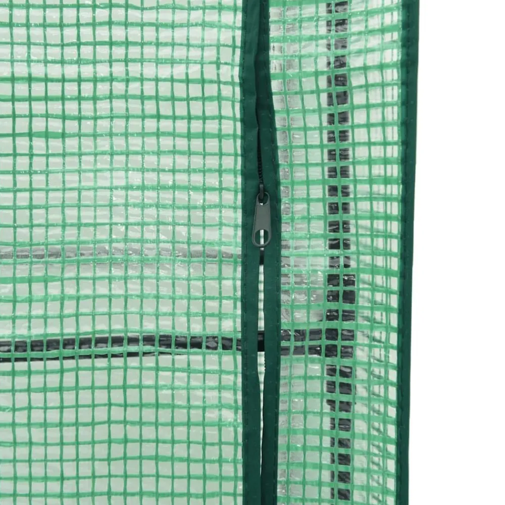 vidaXL Arriate con cubierta invernadero aspecto ratán 40x40x140 cm Gris claro New