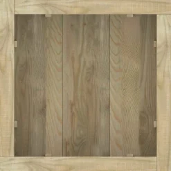 vidaXL Arriate cuadrado madera 50x50x40 cm Verde Best