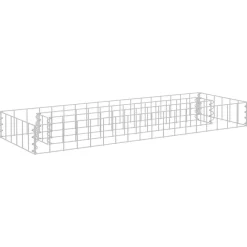 vidaXL Jardín-Arriate de gaviones de acero galvanizado 90x30x10 cm