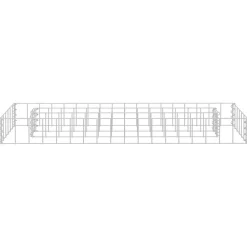 vidaXL Jardín-Arriate de gaviones de acero galvanizado 90x30x10 cm