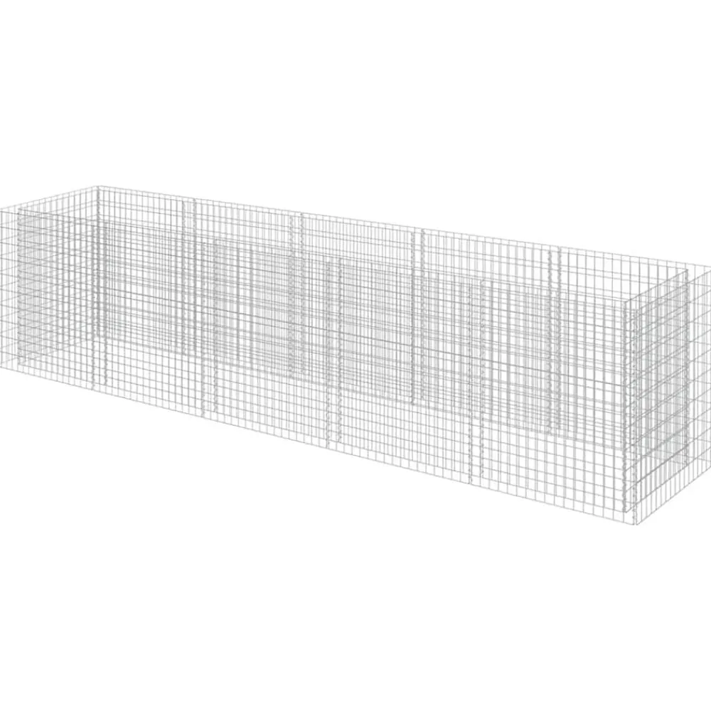 vidaXL Arriate de gaviones de acero 450x90x100 cm Hot