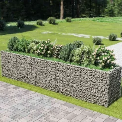 vidaXL Arriate de gaviones de acero 450x90x100 cm Hot