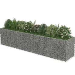 vidaXL Arriate de gaviones de acero 450x90x100 cm Hot