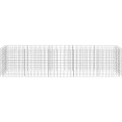 vidaXL Arriate de gaviones de acero 450x90x100 cm Hot