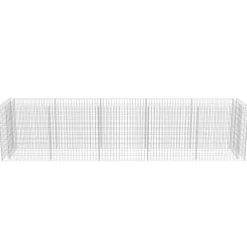 vidaXL Arriate de gaviones de acero 450x90x100 cm Hot