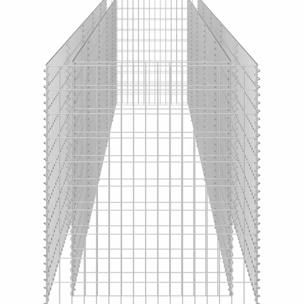 vidaXL Arriate de gaviones de acero 450x90x100 cm Hot