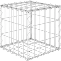vidaXL Arriate de gaviones cúbico alambre de acero 30x30x30 cm Best
