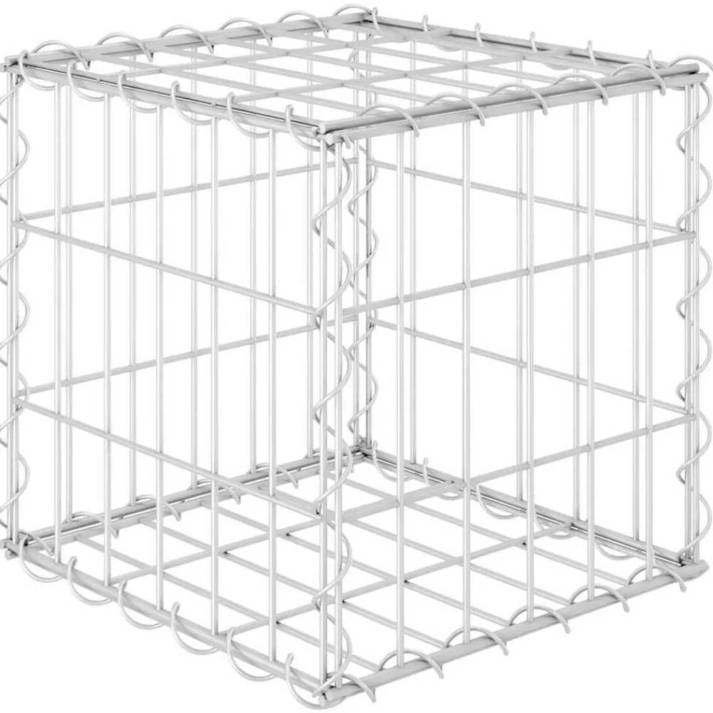 vidaXL Arriate de gaviones cúbico alambre de acero 30x30x30 cm Best