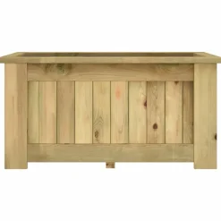 vidaXL Jardín-Arriate de madera de pino impregnada 100x50x50 cm