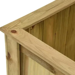 vidaXL Jardín-Arriate de madera de pino impregnada 100x50x50 cm
