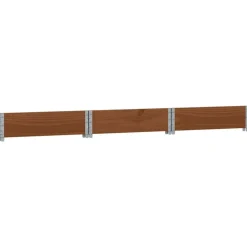 vidaXL Jardín-Arriate elevado hexagonal madera maciza pino marrón 160x160 cm