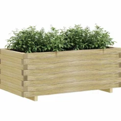 vidaXL Jardín-Arriate elevado rectangular madera 100x50x40 cm