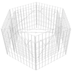vidaXL Arriate hexagonal de gaviones 100x90x50 cm Hot