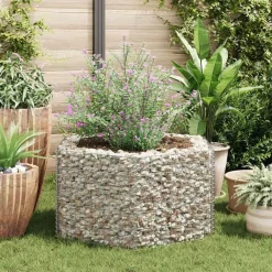 vidaXL Arriate hexagonal de gaviones 100x90x50 cm Hot