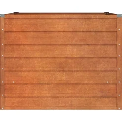 vidaXL Arriate oxidado de acero corten 100x100x77 cm Clearance