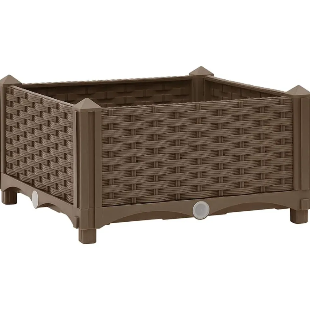 vidaXL Jardín-Arriate 40x40x23 cm polipropileno