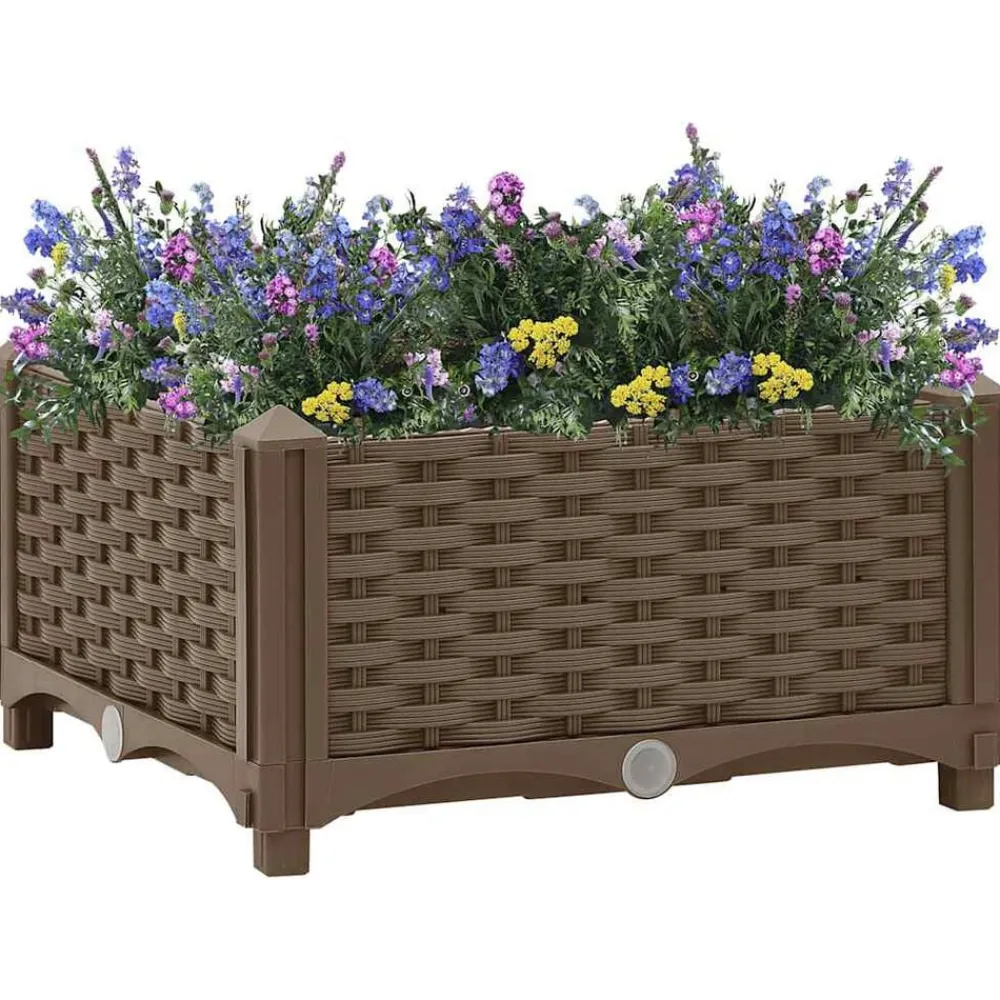 vidaXL Jardín-Arriate 40x40x23 cm polipropileno