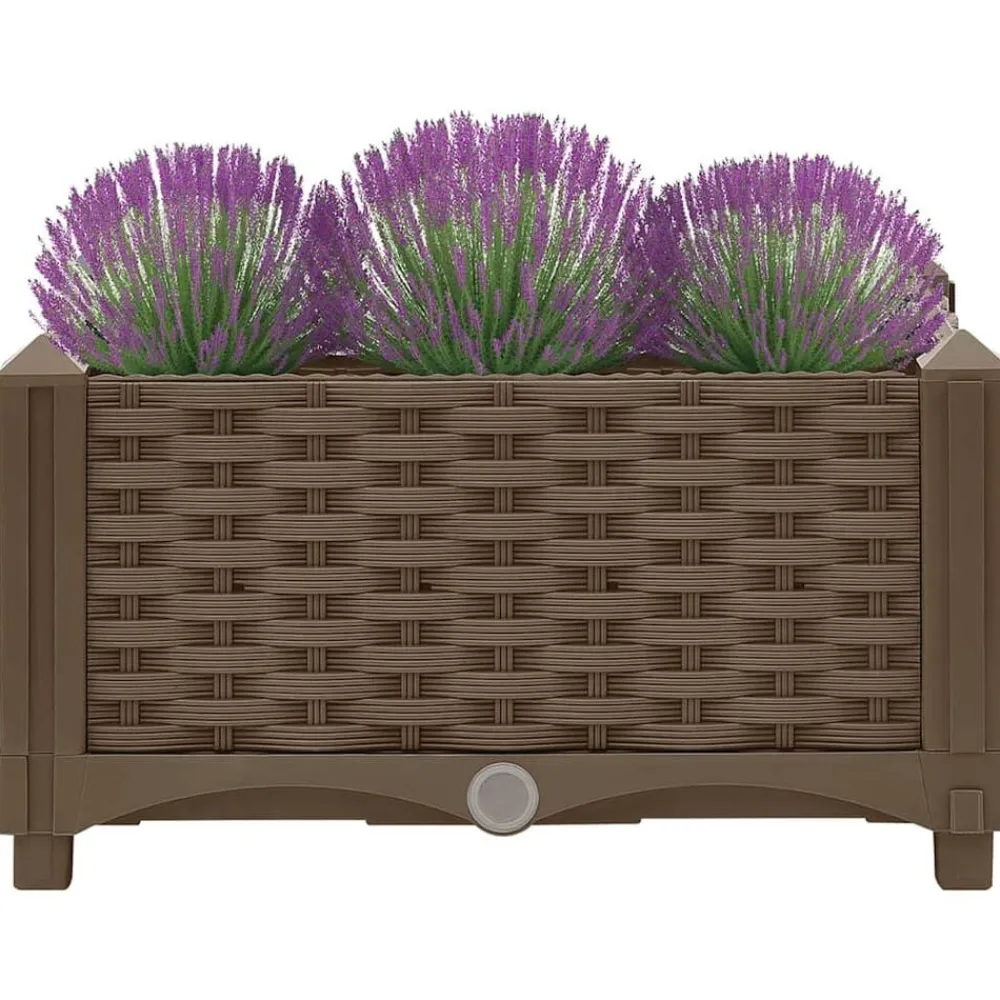 vidaXL Jardín-Arriate 40x40x23 cm polipropileno