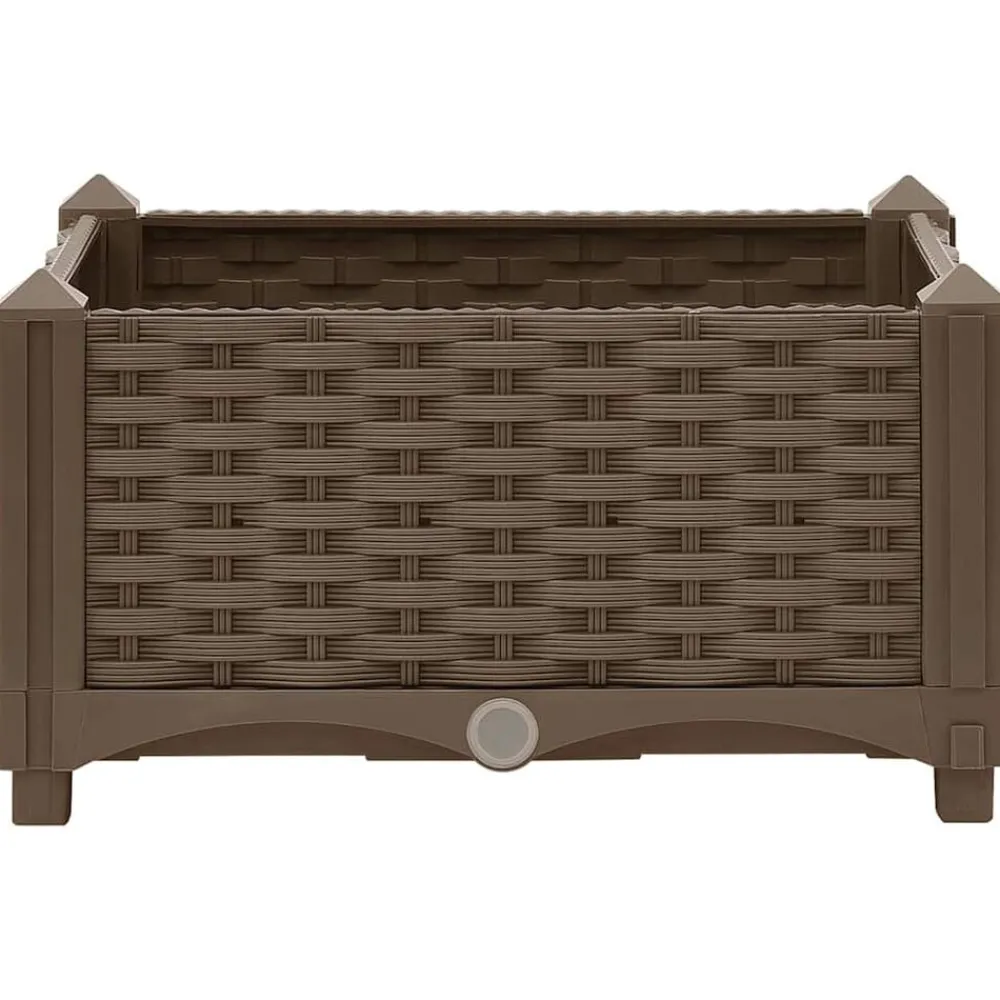 vidaXL Jardín-Arriate 40x40x23 cm polipropileno