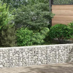 vidaXL Arriates de gaviones 3 unidades hierro 30x30x50 cm Best