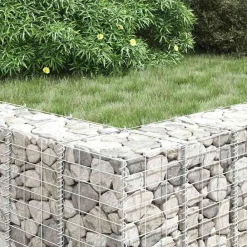 vidaXL Arriates de gaviones 3 unidades hierro 30x30x50 cm Best