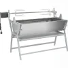 vidaXL Cocina Y Comedor-Asador barbacoa de hierro y acero inoxidable