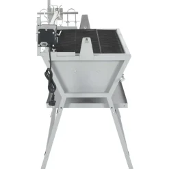 vidaXL Cocina Y Comedor-Asador barbacoa de hierro y acero inoxidable