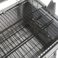 vidaXL Cocina Y Comedor-Asador barbacoa de hierro y acero inoxidable