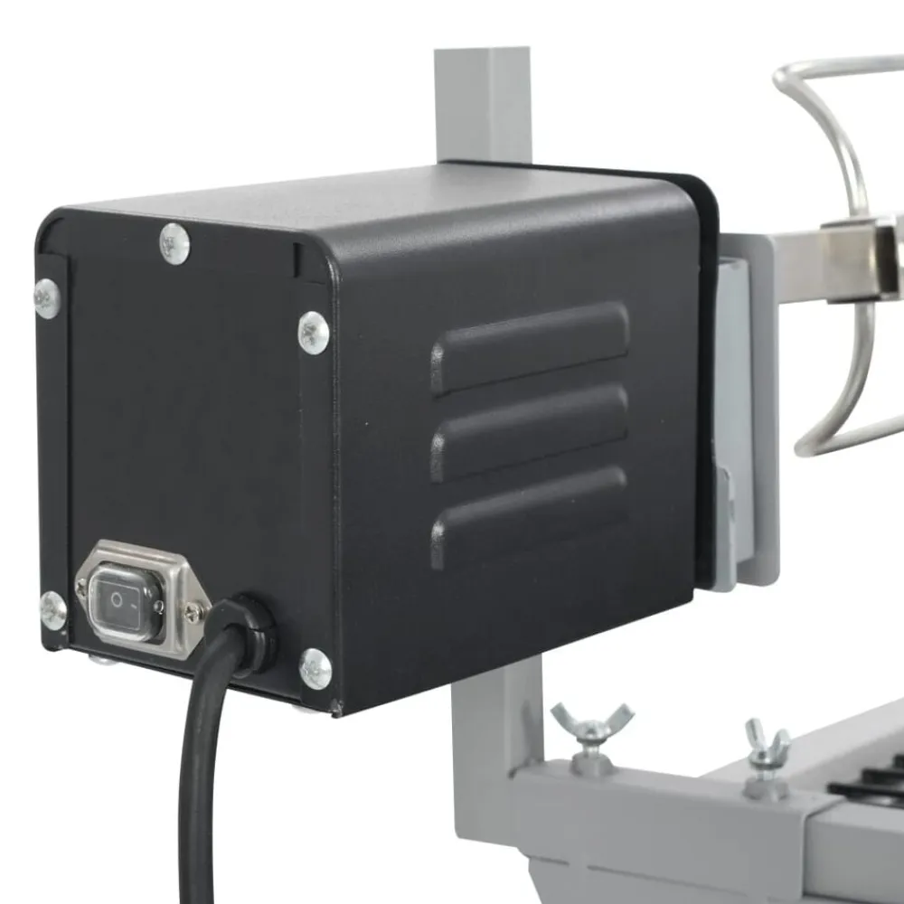 vidaXL Cocina Y Comedor-Asador barbacoa de hierro y acero inoxidable