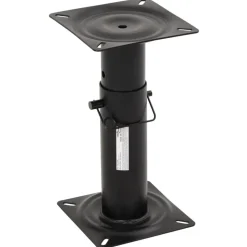 vidaXL Asiento de barco con pedestal altura ajustable 360° giratorio Blanco y azul New