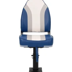 vidaXL Asiento de barco con pedestal altura ajustable 360° giratorio Online