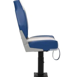 vidaXL Asiento de barco con pedestal altura ajustable 360° giratorio Online
