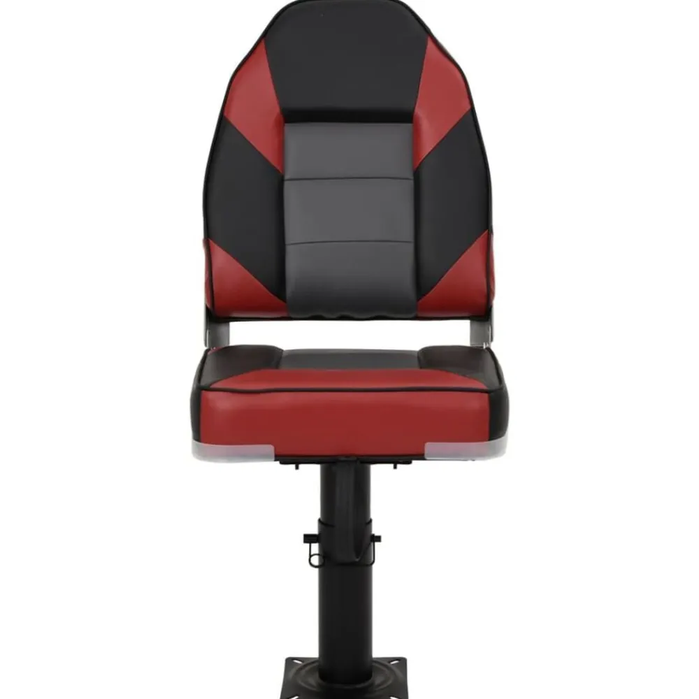 vidaXL Vehículos-Asiento de barco con pedestal altura ajustable 360° giratorio