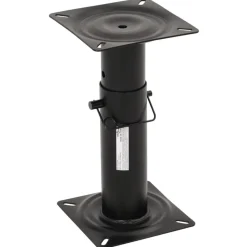 vidaXL Asiento de barco con pedestal altura ajustable 360° giratorio Blanco y negro Online