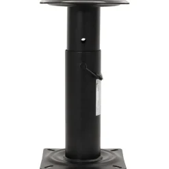 vidaXL Asiento de barco con pedestal altura ajustable 360° giratorio Blanco y negro Online