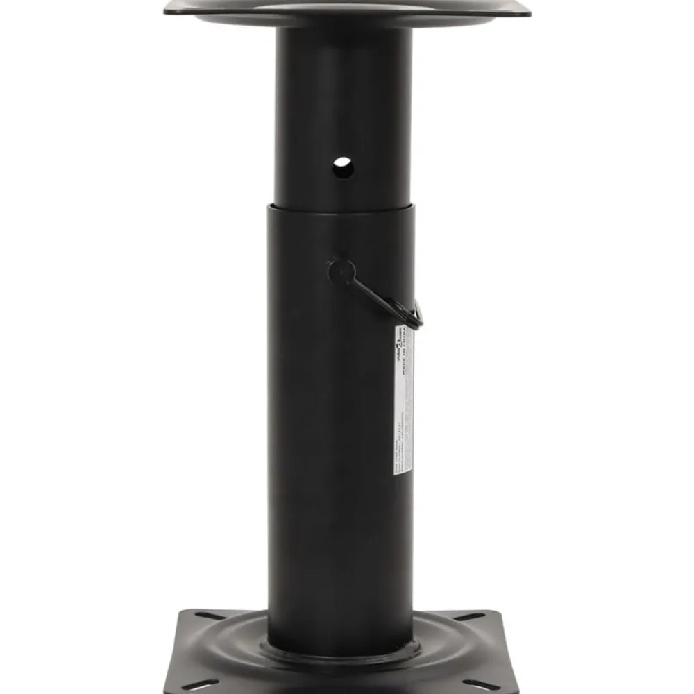 vidaXL Asiento de barco con pedestal altura ajustable 360° giratorio Blanco y negro Online