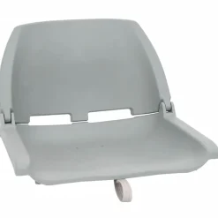 vidaXL Asiento de barco con pedestal altura ajustable 360° giratorio Gris Clearance