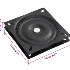 vidaXL Asiento de barco con pedestal altura ajustable 360° giratorio Gris Clearance