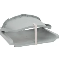 vidaXL Asiento de barco con pedestal altura ajustable 360° giratorio Gris Clearance