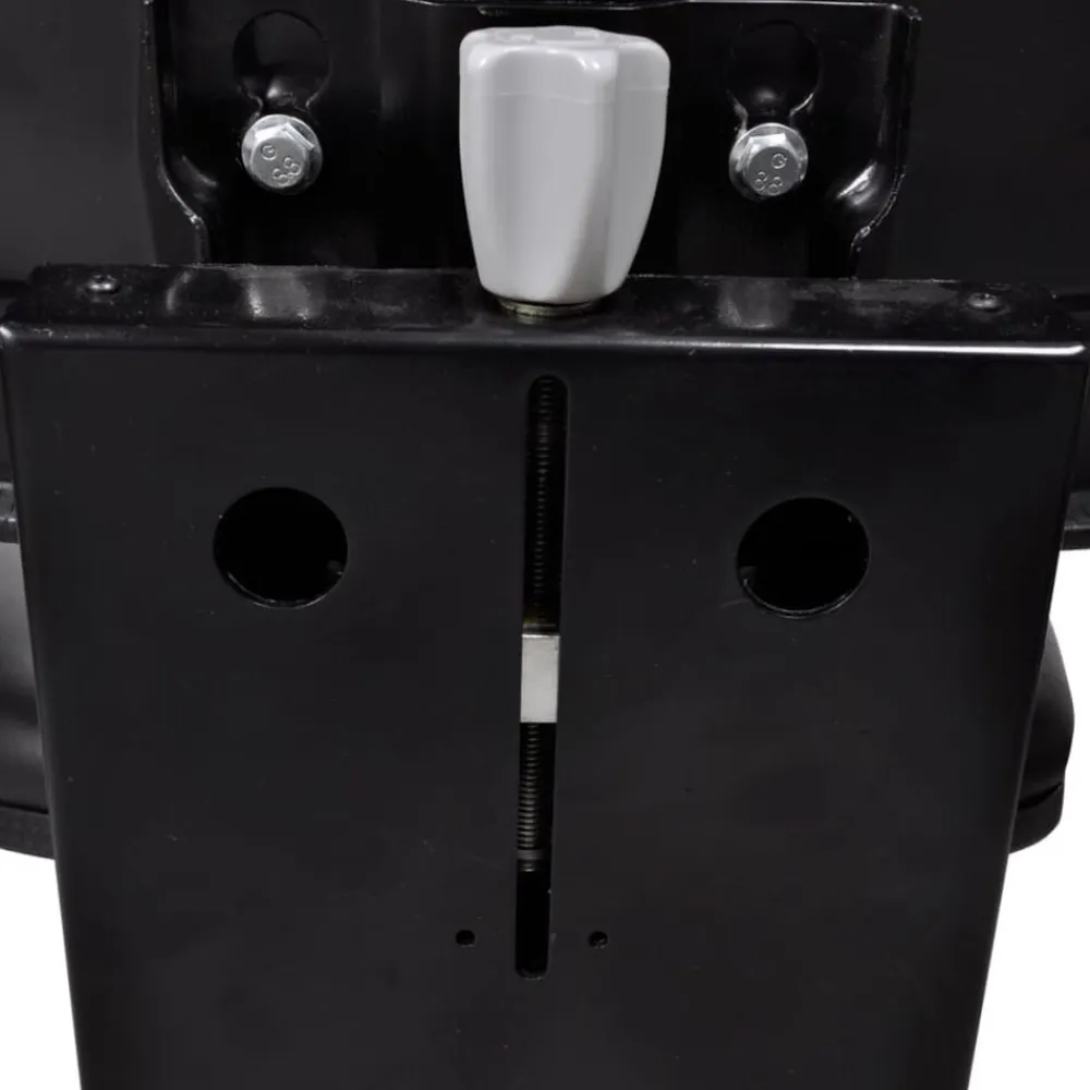 vidaXL Jardín-Asiento de tractor con suspensión negro