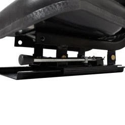 vidaXL Asiento de tractor con respaldo negro Clearance