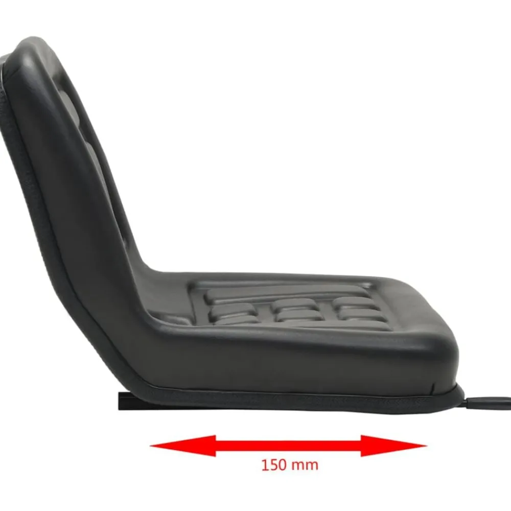 vidaXL Asiento de tractor universal negro Best
