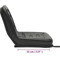 vidaXL Asiento de tractor universal negro Best