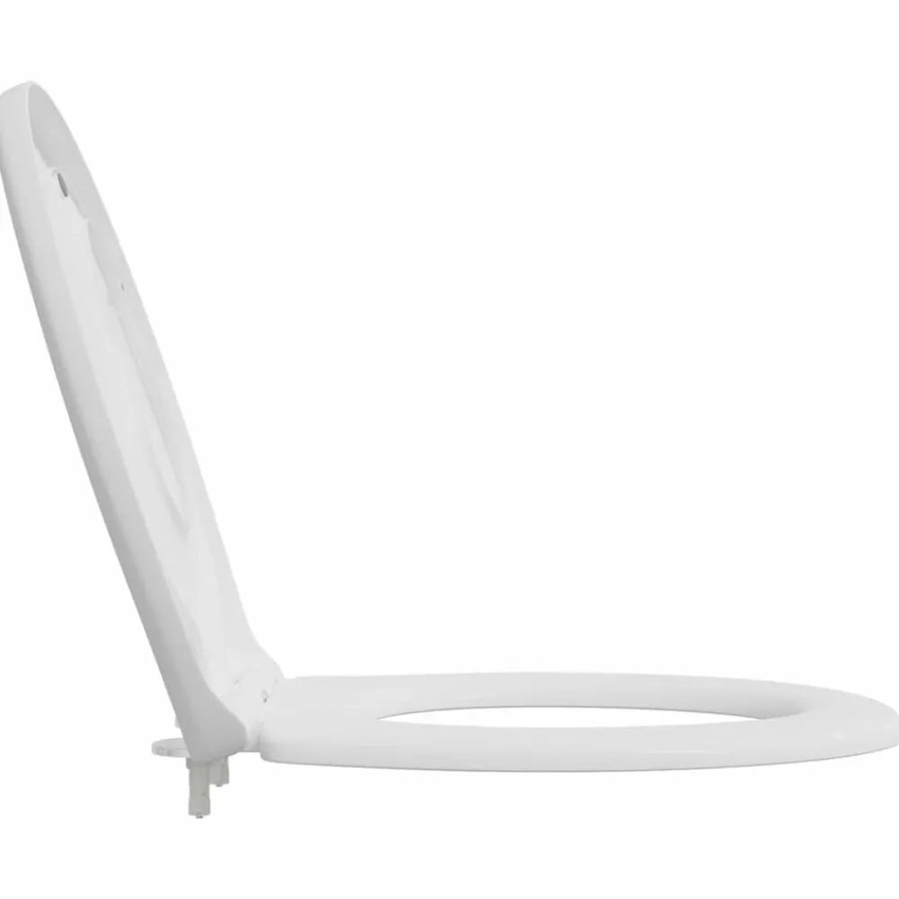 vidaXL Asiento de WC 47 x 37 x 4 cm Duroplast White
