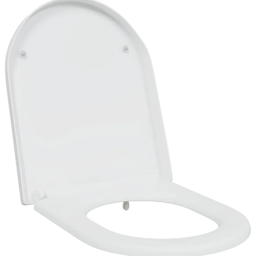 vidaXL Fontanería-Asiento de WC 49 x 36 x 4 cm Duroplast