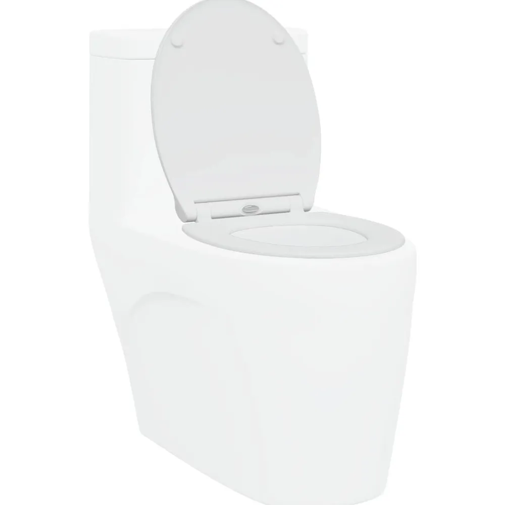 vidaXL Fontanería-Asiento de WC 47 x 37,5 x 3,8 cm Duroplast
