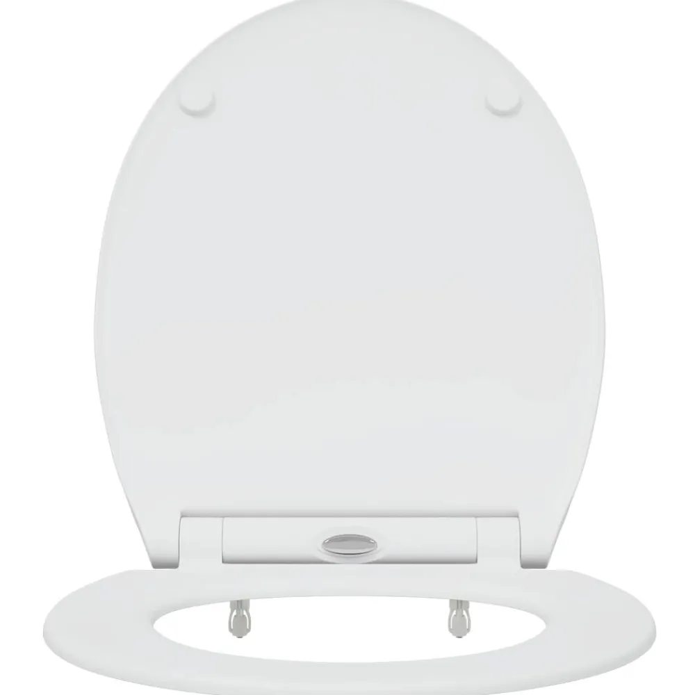 vidaXL Fontanería-Asiento de WC 47 x 37,5 x 3,8 cm Duroplast