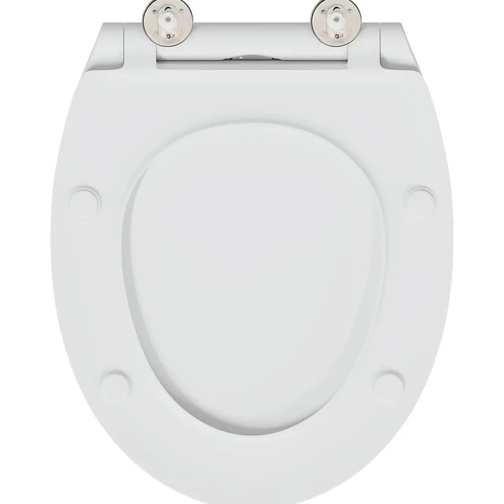 vidaXL Fontanería-Asiento de WC 47 x 37,5 x 3,8 cm Duroplast