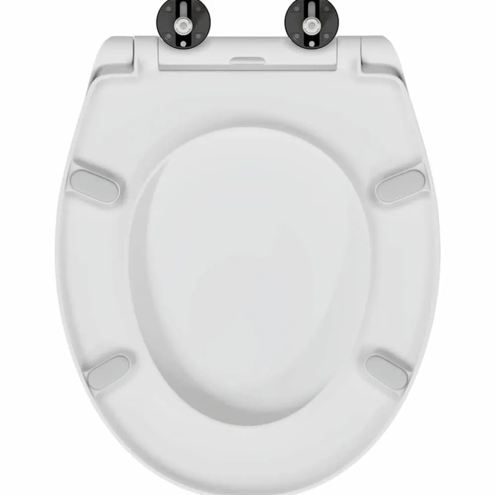 vidaXL Asiento de WC 47 x 37 x 4 cm Duroplast White