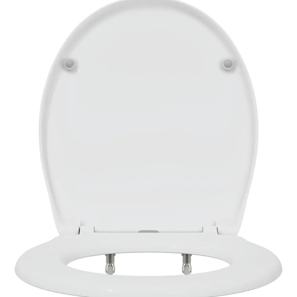 vidaXL Asiento de WC 47 x 37 x 4 cm Duroplast White